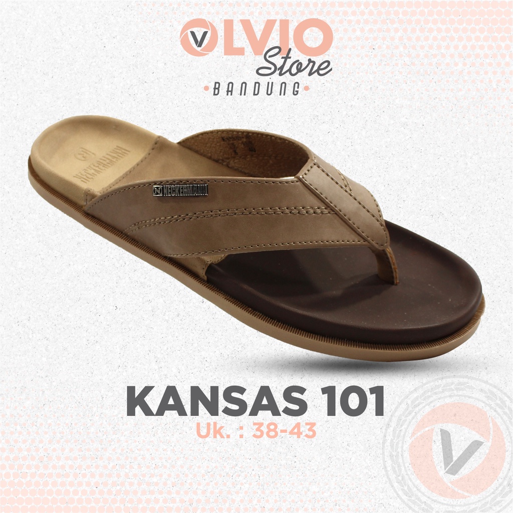 NECKERMAN KANSAS 101 - Sendal Pria Slide Sandal Selop Slop Casual