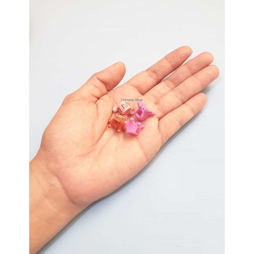 Jedai Doff Mini Karakter Jepit Rambut Lucu Imut Jepitan Poni Rambut Mini Jepit Rambut Baby Jepit Kutu-1