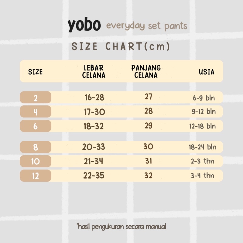 YOBO Everyday Set | Setelan Anak Bayi Baju Tidur Santai