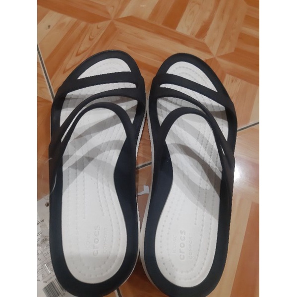 sandal crocs swiftwater W black/white