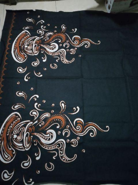 Kain Batik Solo Motif Secangkir Kopi Joss Jogja Warna Dasar Hitam