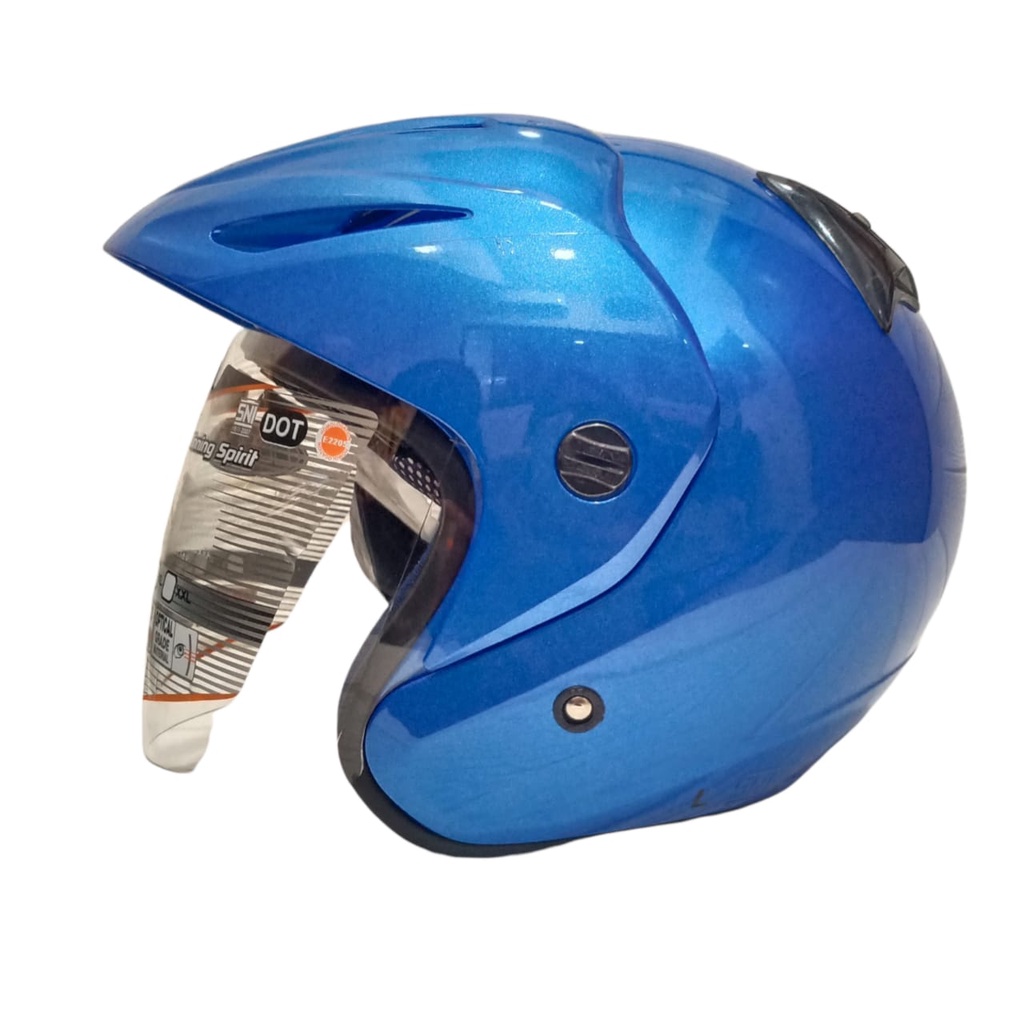 HELM INK CX 22 CRYSTAL BLUE ORIGINAL HELM INK CX22 CRYSTAL BLUE HELM INK TOPI ASLI ORI GARANSI SNI