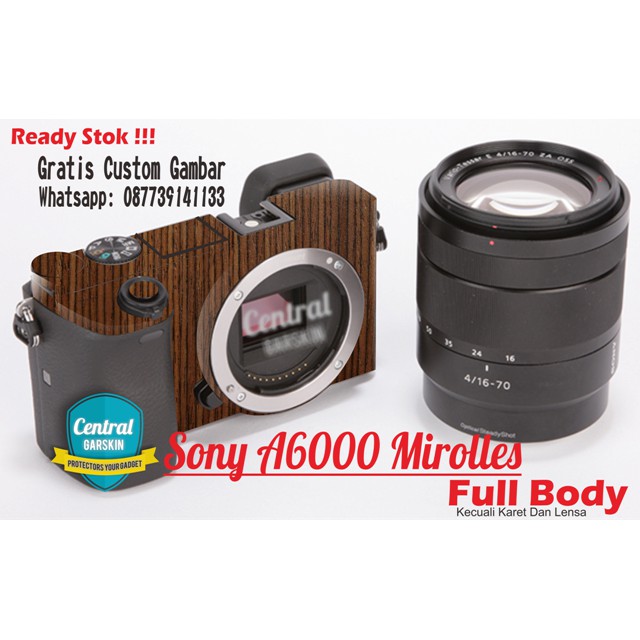 Garskin Kamera Sony A6000 - kayu 6