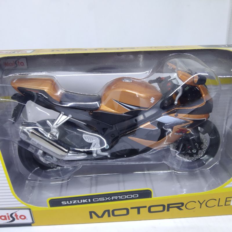 For sale Diecast Miniatur Motor Sport Suzuki GSX-R1000 Diecast Moge Pajangan