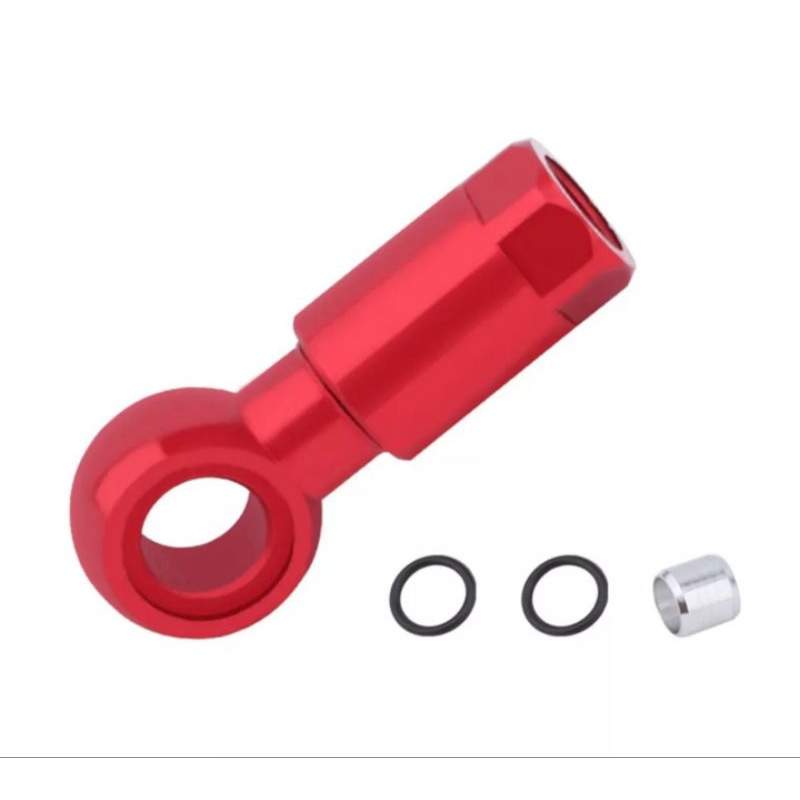 Banjo Caliper Rem Hydraulic For Shimano Brakeset Banjo Olive Connector Rem Hidrolik Sepeda Merah