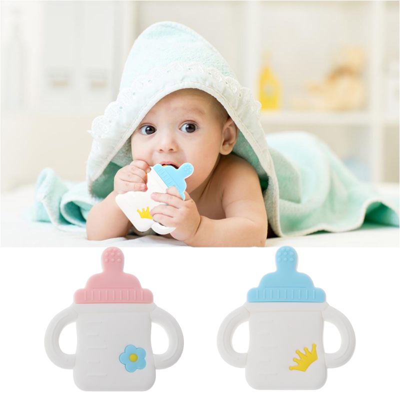 Mary Mainan Teether Botol Susu Bayi Bahan Silikon BPA Free Charms