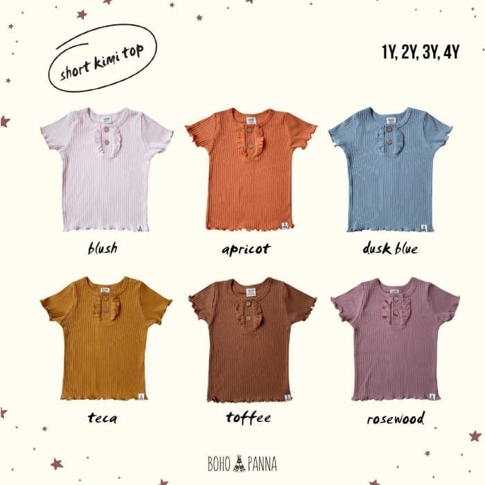 BOHOPANNA - KIMI SHORT TOP - Atasan Anak