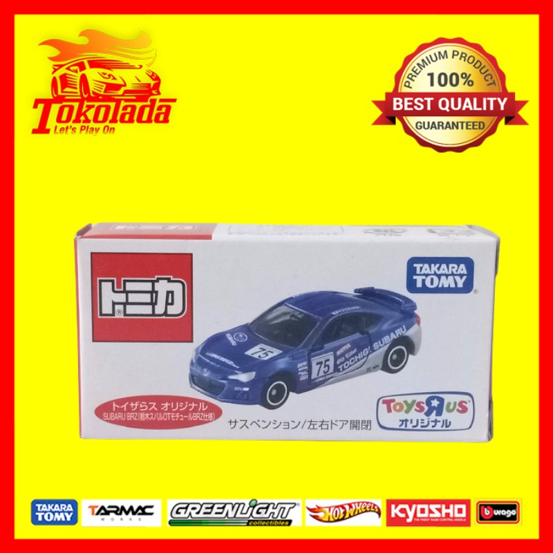 Diecast mobil Diecast Subaru Diecast Takara Tomy Diecast Tomica Toys R Us Subaru BRZ Racing Biru