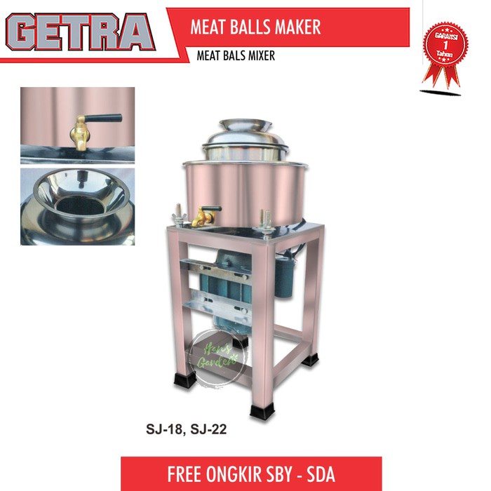 Mixer adonan daging bakso harga murah &amp; Mesin meat mixer GETRA sj 18