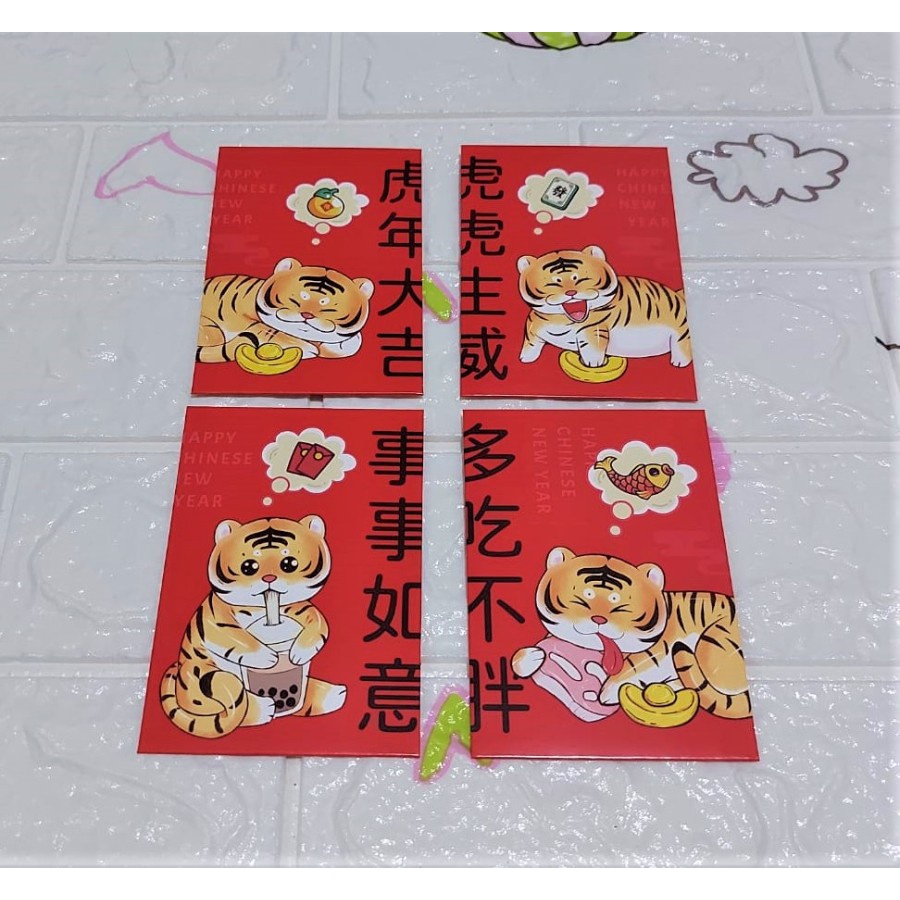 

Angpao Imlek Shio Macan Fancy Lucu Murah LL1077 Bahan Karton Isi 4 Mix