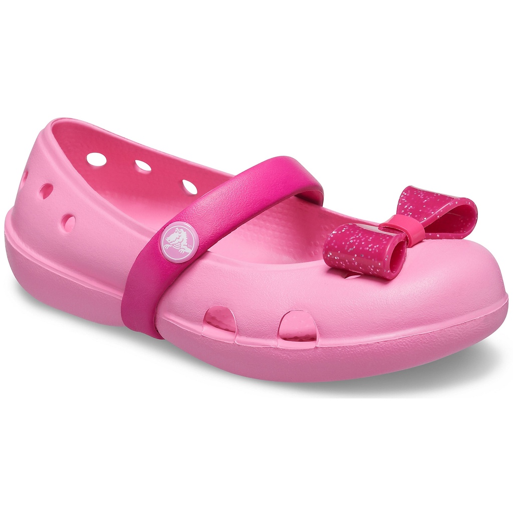 Crocs Anak / Crocs Keeley Embellished Flat / Sepatu Sandal Anak Perempuan / Crocs Kids / Sepatu Anak