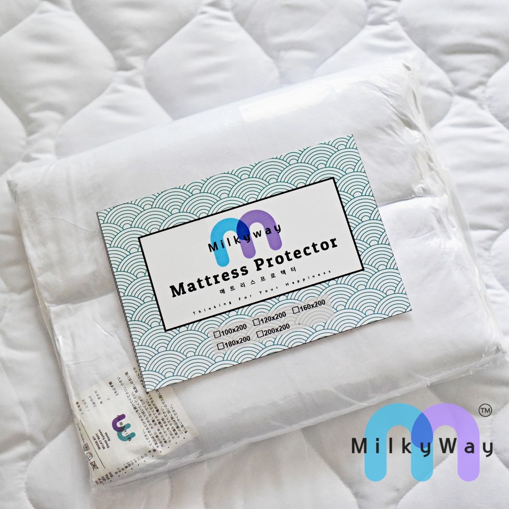 [MilkyWay] Mattress Protector / Pelindung Kasur │ Size: (90 x 200) ─ (200 x 200) cm