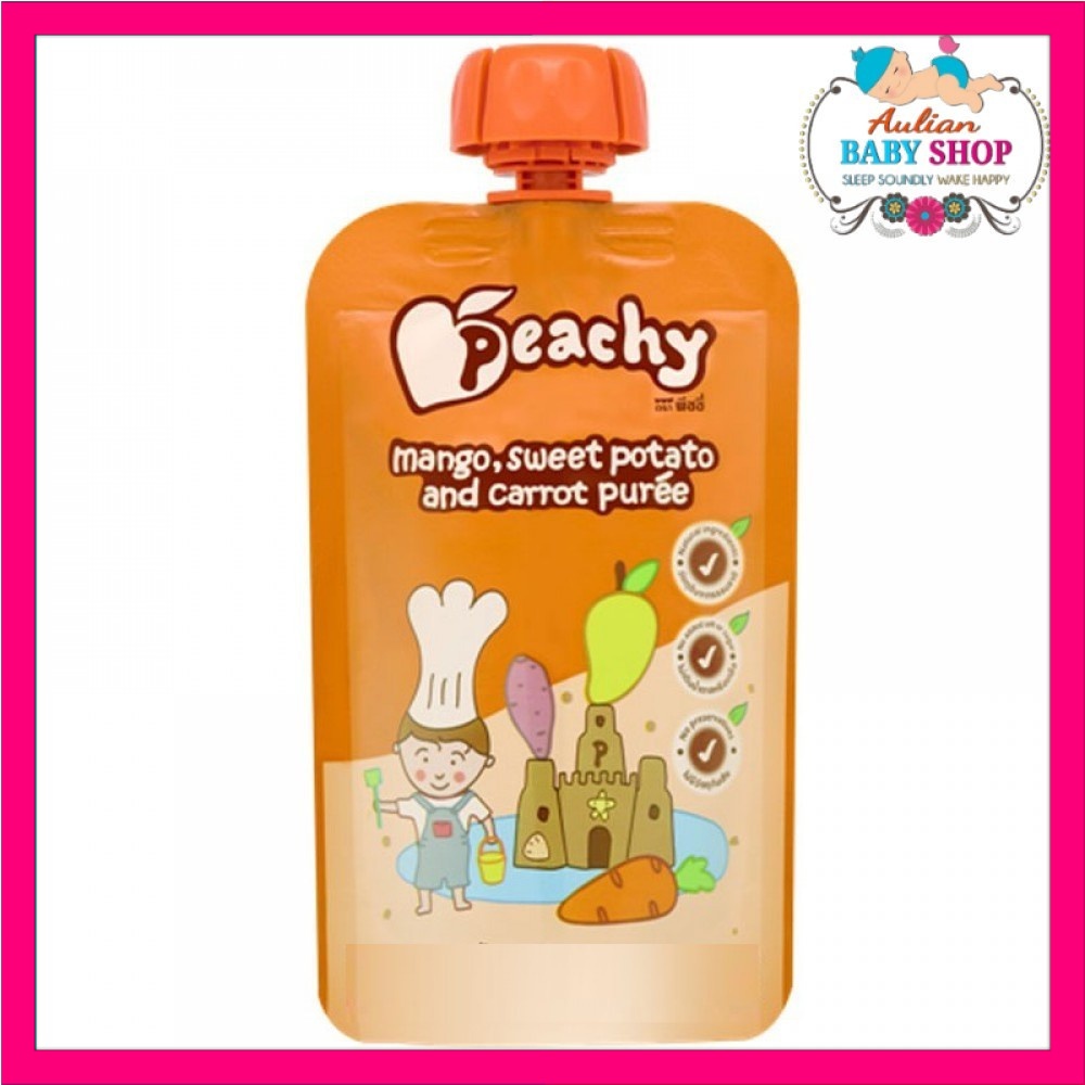 

Peachy Mango, Sweet Potato & Carrot Puree 110gr - 1y+