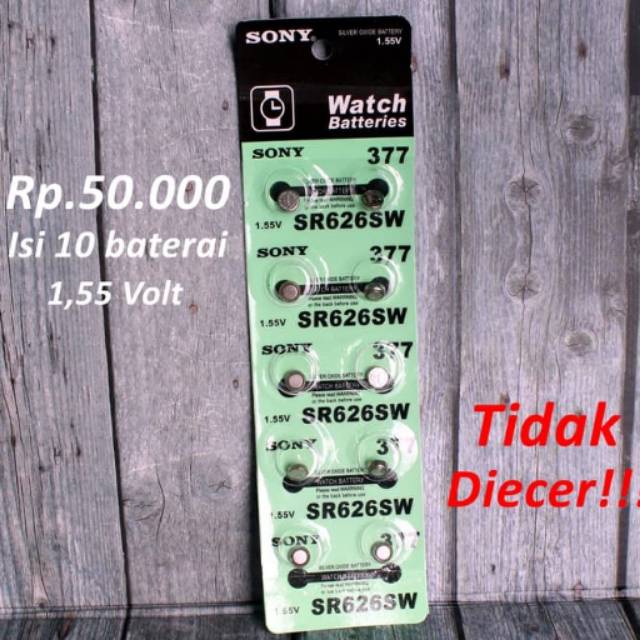 BATERAI JAM TANGAN SONY ORIGINAL 377