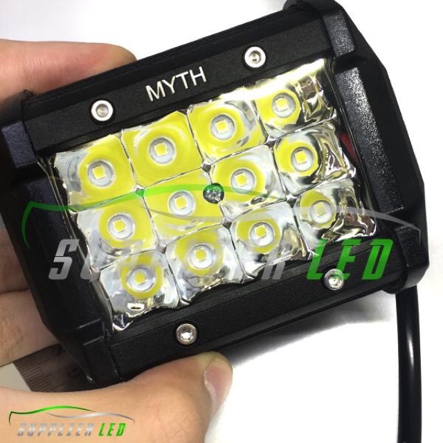 Lampu Tembak Sorot Offroad LED CREE 12 Titik Mata Tiga Susun Sangat Terang