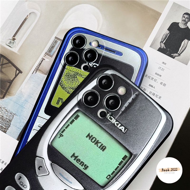 Soft Case TPU Retro Klasik Cover Nokia Iphone 13 12 11 Pro Max X XR XS Max 6 6s 7 8 Plus SE 2020