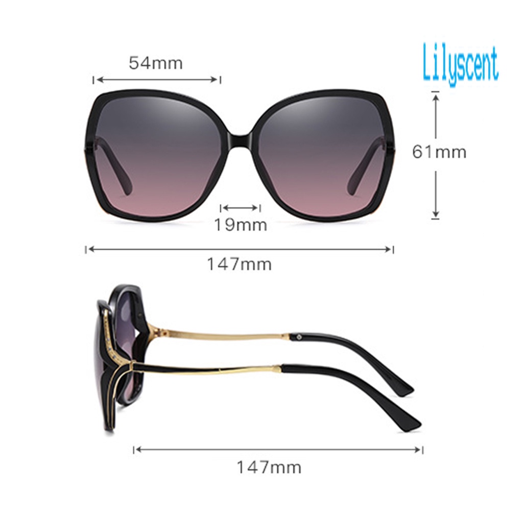 Lily AORON Kacamata Photochromic Lensa Polarized UV400 Frame Besar Berubah Warna Untuk Wanita