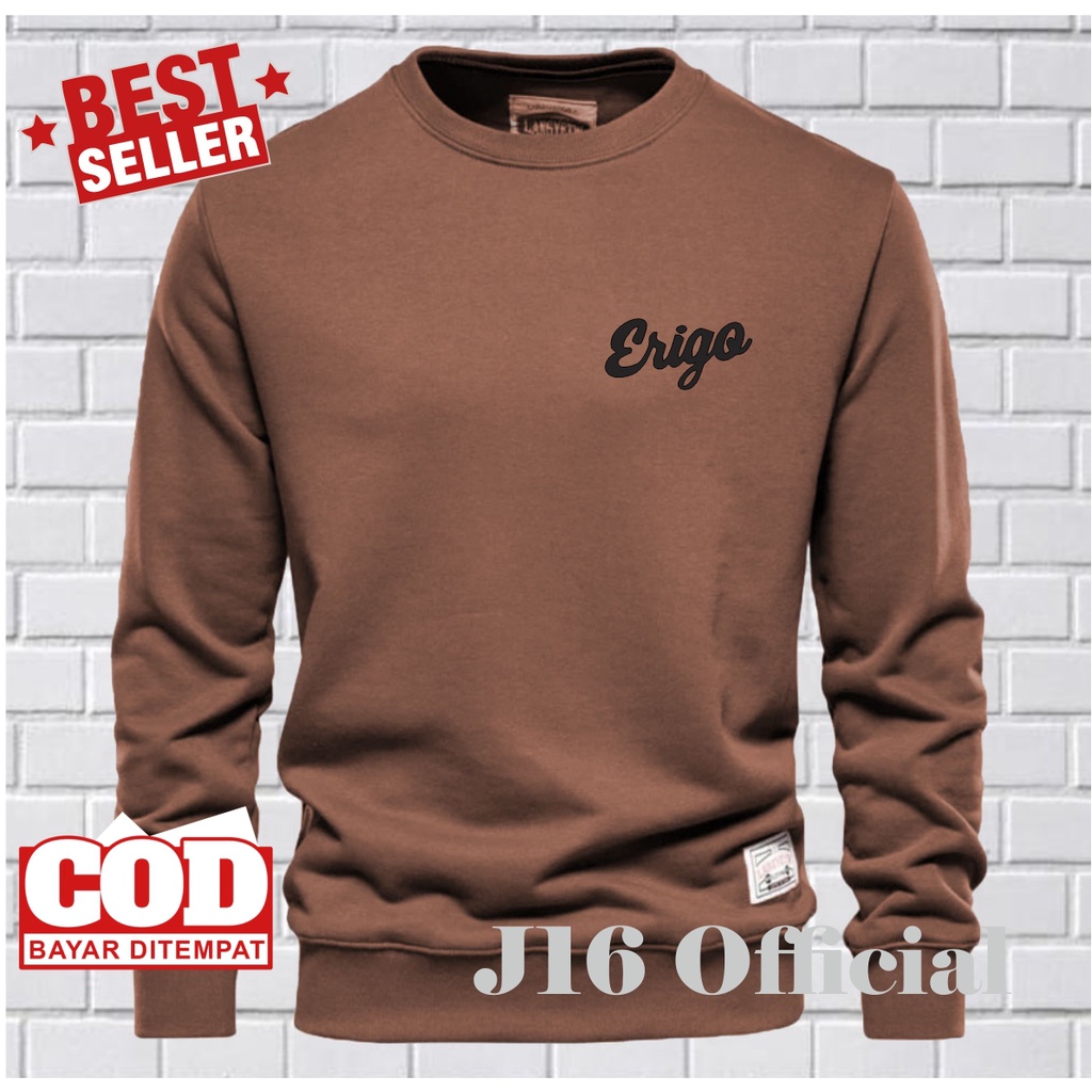 CREWNECK Sweater Distro Pria Wanita Bahan Fleece Tebal Premium