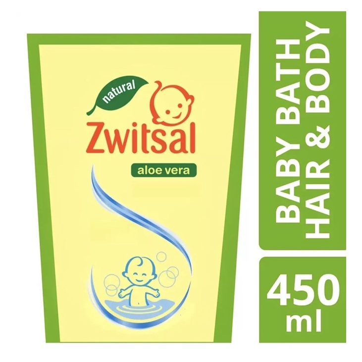 Zwitsal Natural Baby Bath 2 In 1 2in1 Hair &amp; Body 450ml 600ml 600 ml Anti Bacterial Rich honey