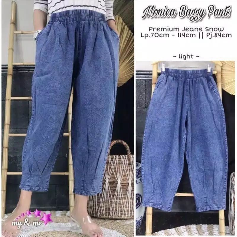 celana Baggy jeans wanita terbaru Ikado Baggy pants