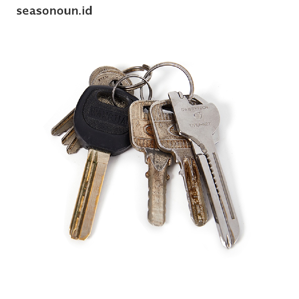 (seasonoun) 6 in 1 Gantungan Kunci Carabiner EDC Multifungsi