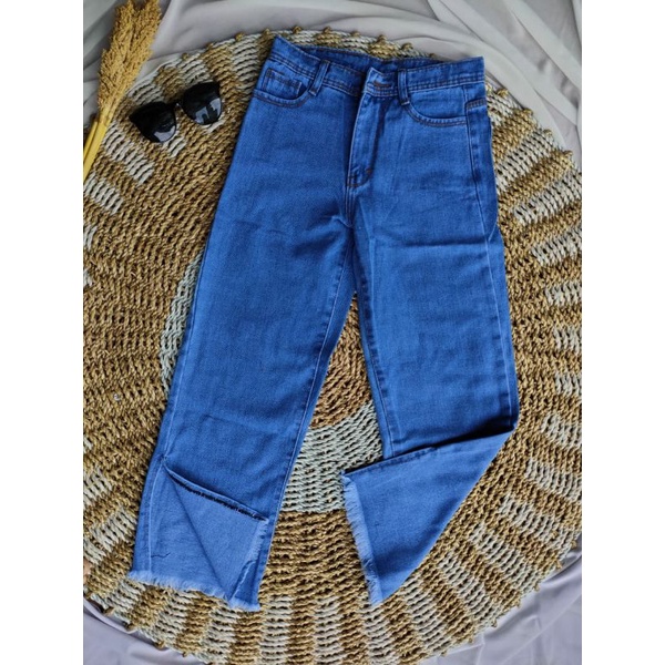 Kulot Jeans Rawis // Kulot Rawis Belah Bawah // Jeans // Kulot