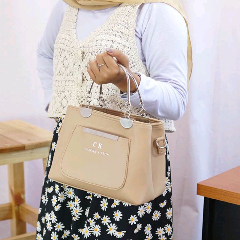 Tas selempang Jinjing wanita 2 ruang fashion behel terbaru