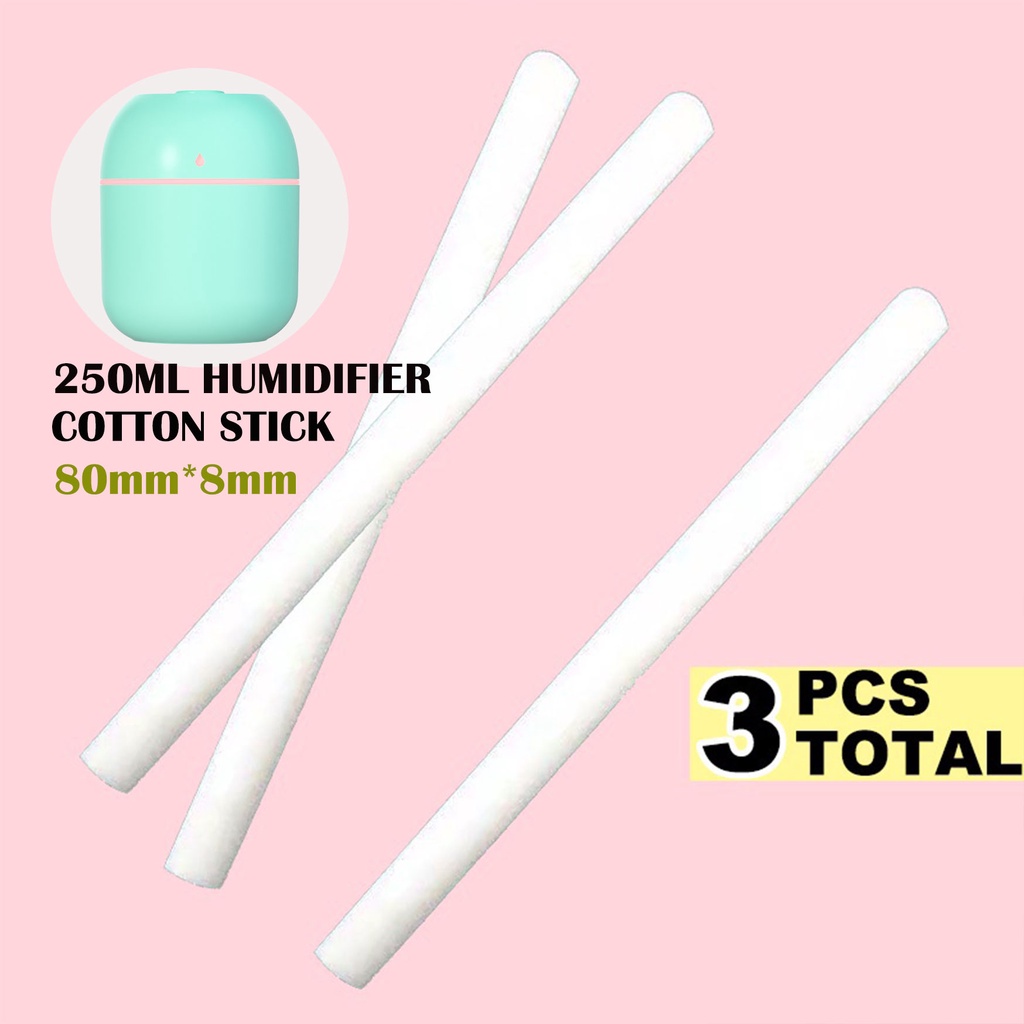 YUHO Diffuser humidifier mobil portable essential oil reed hampers safe care aromatheraphy pembersih udara Pelembab minyak esensial aromaterapi parfum pengharum uap ruangan air purifier penyejuk infuser minimisk-cotton 250ml 3pcs