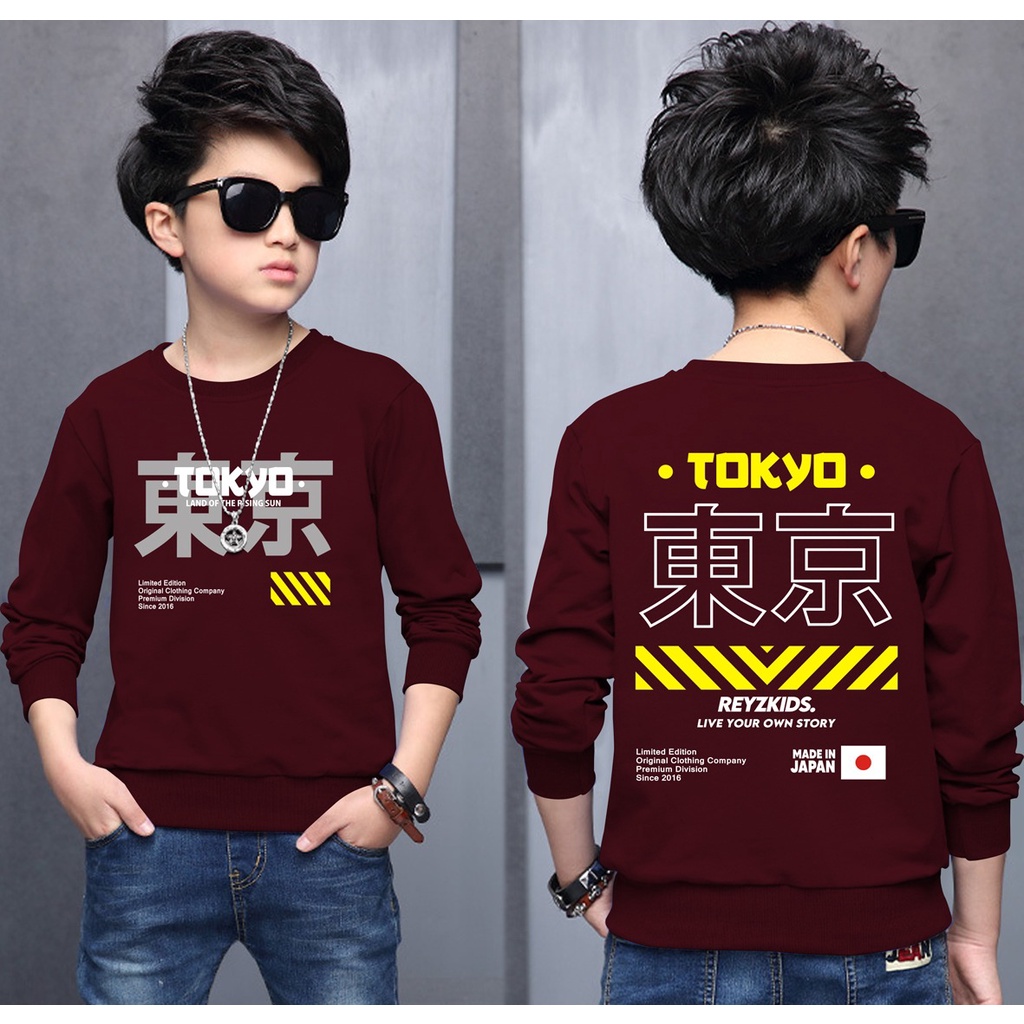 Switer Tokio Terbaru / Sweater Anak Laki-laki /  Sweeter Gaming Bahan Babyterry / FLAVA_STORE