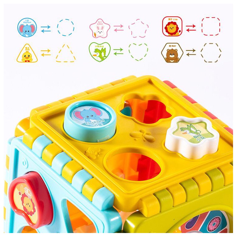 Edufuntoys - MATCHING SHAPE SORTING mainan mencocokan bentuk/ mainan edukasi anak/ puzzle 6 sisi-4