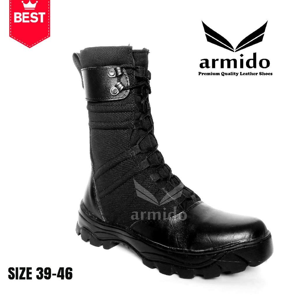 ARMIDO SEPATU PDL NINJA KULIT ASLI TNI POLRI SECURITY