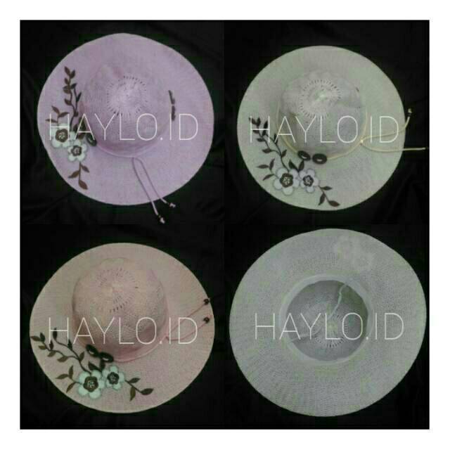 Topi Pantai Rajut Lily / Topi Floppy Rajut / Beach Hat