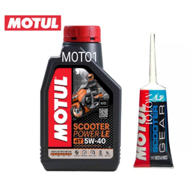 (Free Stiker) OLI MOTUL SCOOTER 0.8L DAN MOTUL SCOOTER GEAR 120ML - PILIH VARIAN