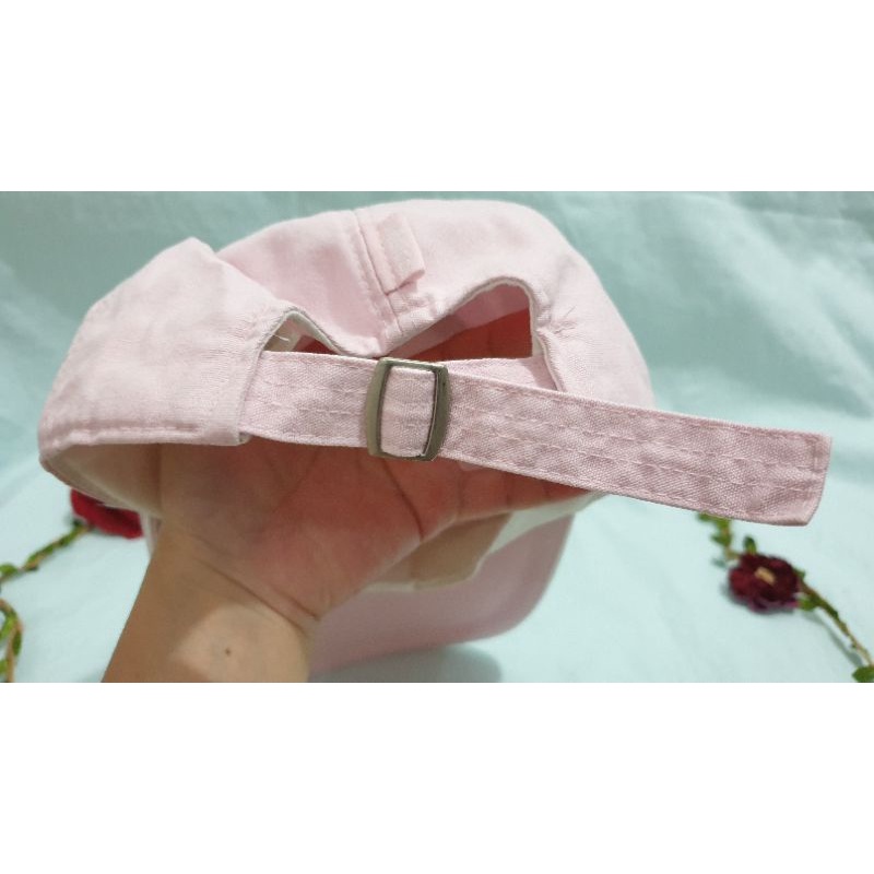 topi bisball pink polos Rapido second