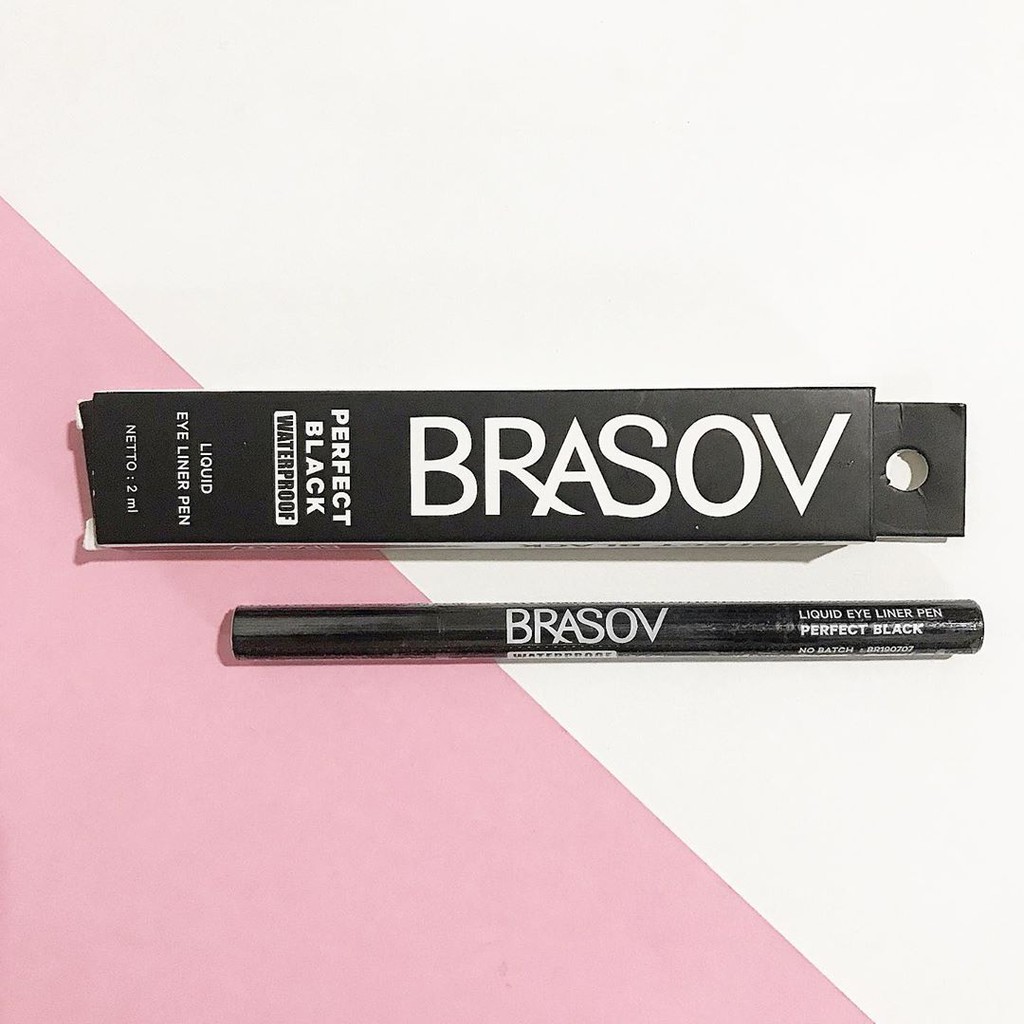 ❤ BELIA ❤ BRASOV (✔️BPOM) Perfect Black Waterproof Liquid Eye Liner Pen 2mL | eyeliner spidol