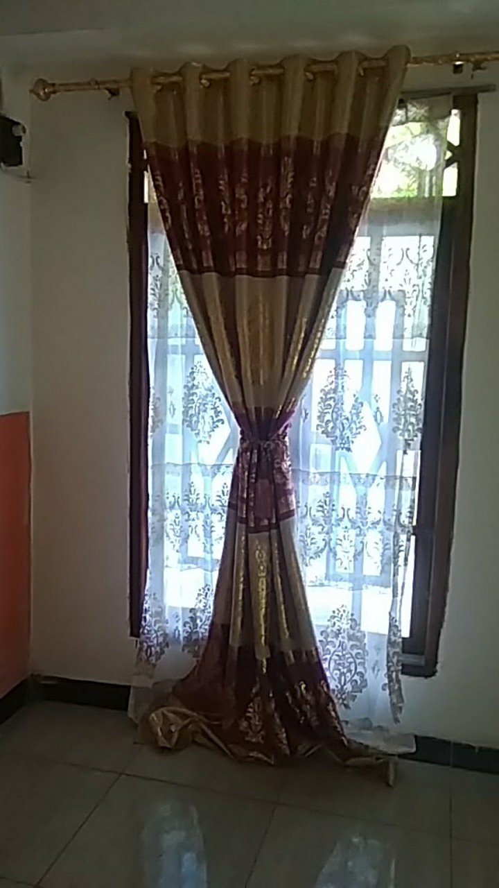 Gorden Blackout Tebal Print Emas Gordyn. .
