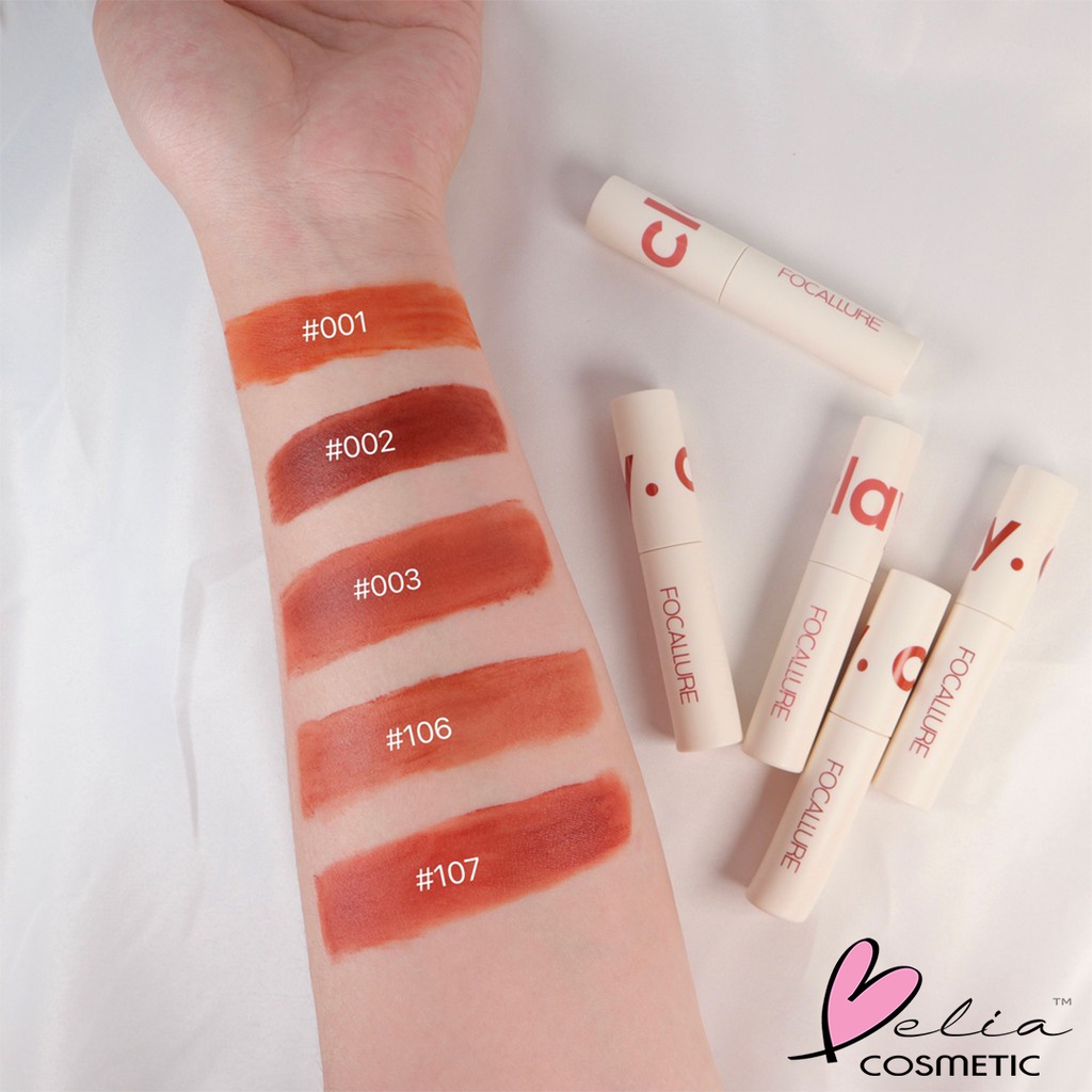 ❤ BELIA ❤ FOCALLURE Lip Clay Pillowy Soft Liquid Lipstick FA179 True Matte Liquid Lipstick | Lip Velvet Mist | Lipstik | Lip Cream BPOM