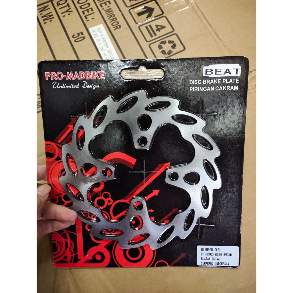 piringan cakram standar pro madbike motor vario-scoopy- beat pop- beat fi- beat street dll