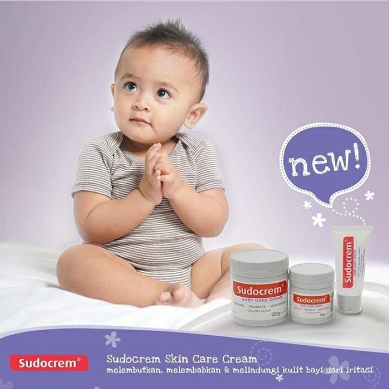 Sudocrem Baby Care Cream - Sudocrem Cream Bayi Iritasi Kulit - Krim Bayi dan Pelembut Kulit Bayi