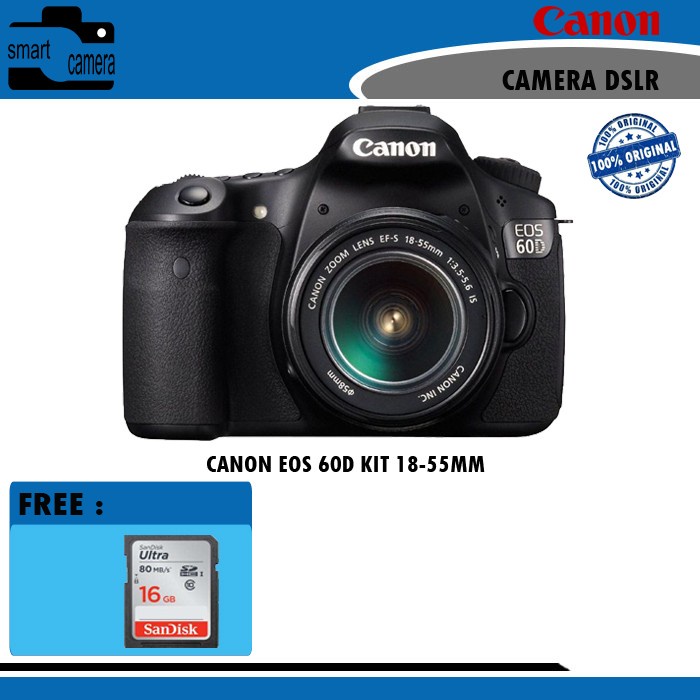 [ Kamera / Camera ] Kamera Canon Eos 60D Kit 18-55 Mm / Canon Eos 60D / 60D - Digital Cam / Camera