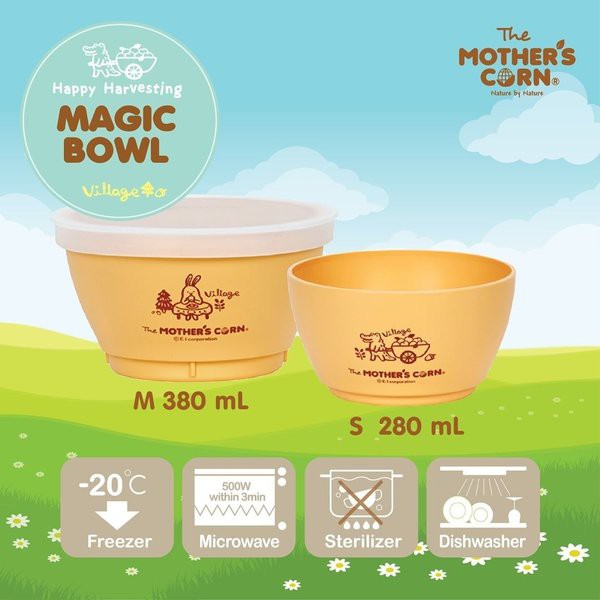Mother's Corn Magic Bowl With Lid (Tersedia varian ukuran)