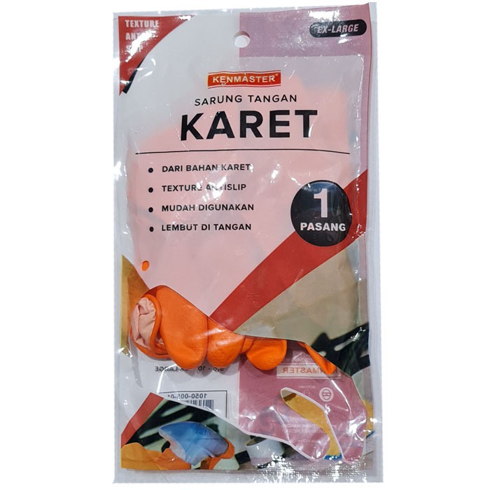 KENMASTER FLOCK LINING HOUSE Latex GLOVE KENMASTER SARUNG TANGAN KARET