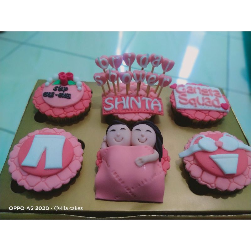 

cupcake isi 6 pcs/bridal shower