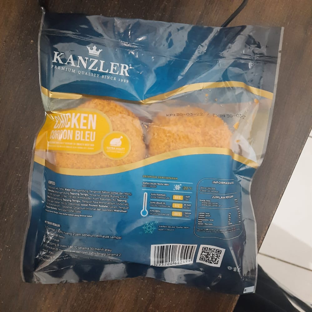 Kanzler Chicken Cordon Bleu 300 gram