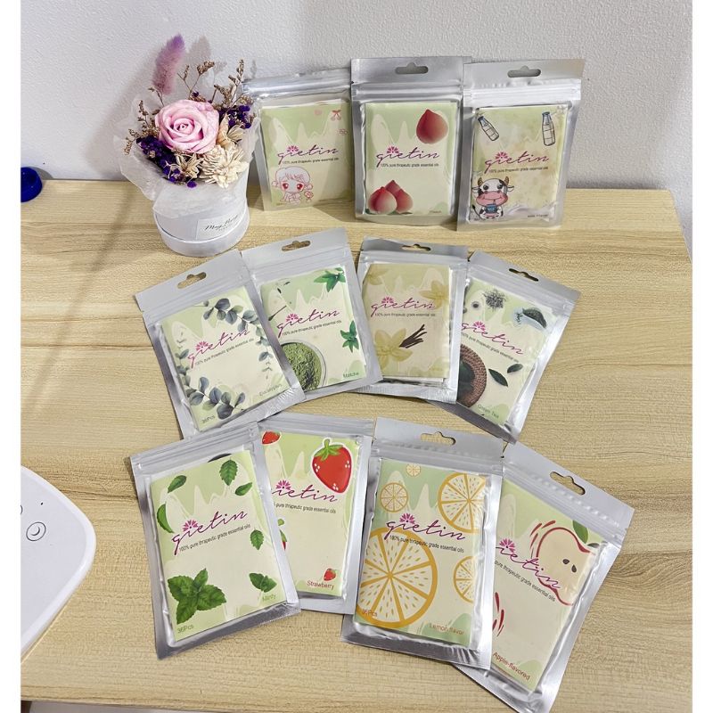 36PCS STIKER TEMPELAN HIASAN ACC MASKER DENGAN ESSENTIAL OIL AROMATHERAPY AMAN UNTUK ANAK ANAK KARAK
