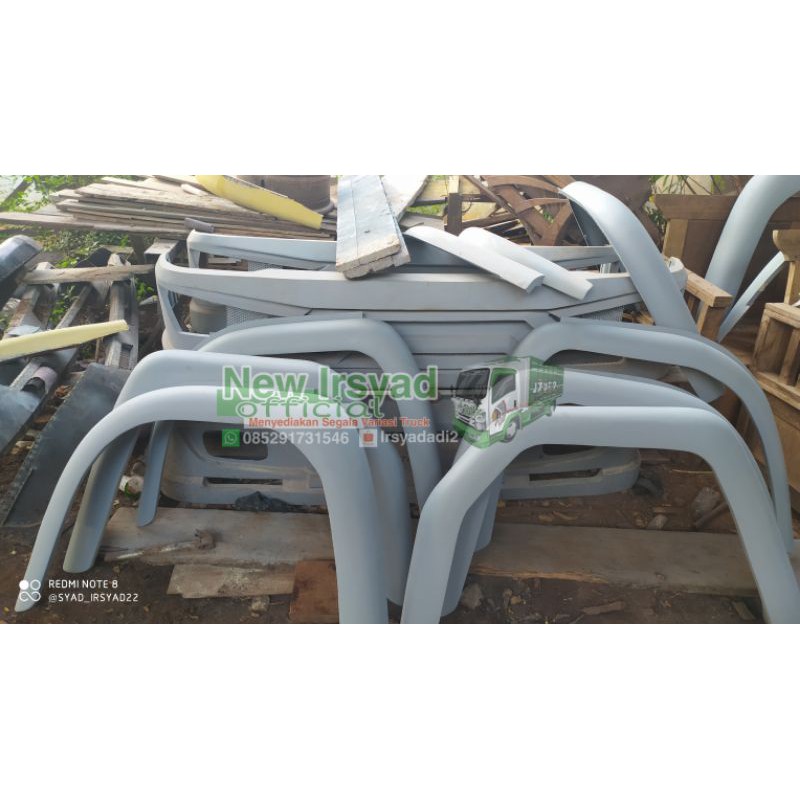 bemper dan selebor depan truck canter,giga,elf macan,ragasa,umplung,dina/dutro