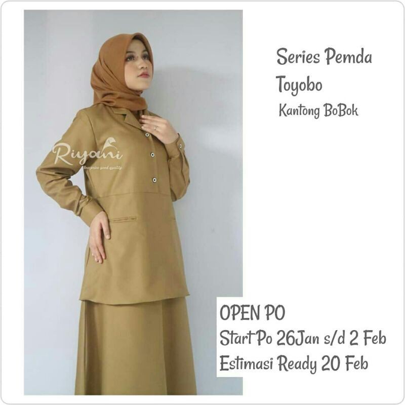 Gamis Pemda Toyobo Riyani Kantong bobok