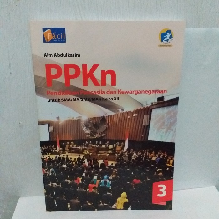 Buku PPKN kelas 12 K13 Facil