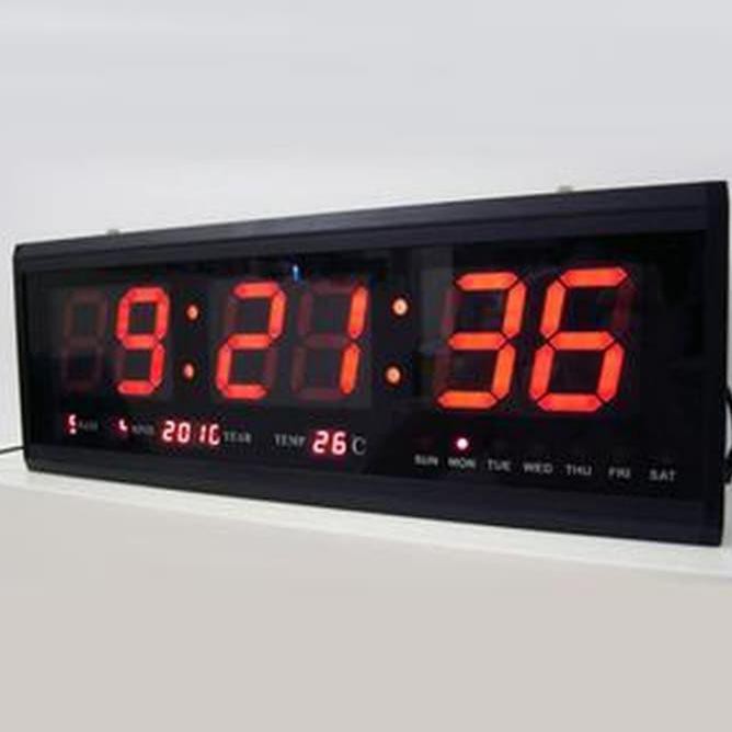 Jam Dinding Digital Led Meja Led Clock 4819 Merah Jam Meja Dinding *