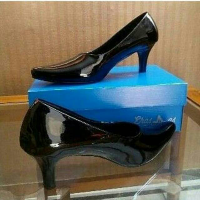 Sepatu heel pdh wanita erasmas